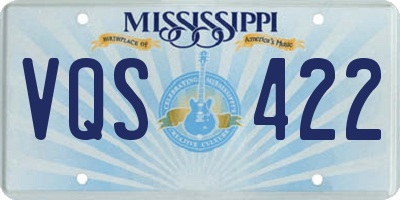 MS license plate VQS422