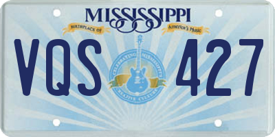 MS license plate VQS427