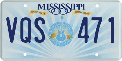 MS license plate VQS471