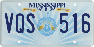 MS license plate VQS516