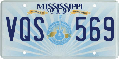 MS license plate VQS569