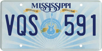 MS license plate VQS591