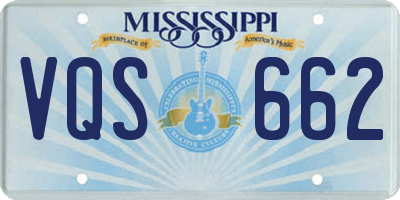 MS license plate VQS662