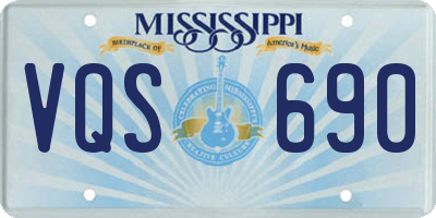 MS license plate VQS690