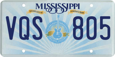 MS license plate VQS805