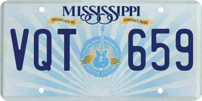 MS license plate VQT659