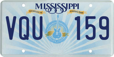 MS license plate VQU159