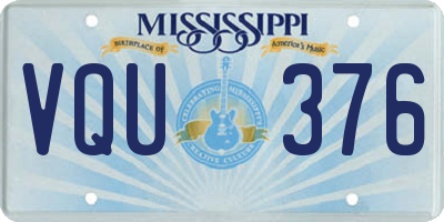 MS license plate VQU376