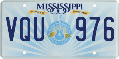 MS license plate VQU976