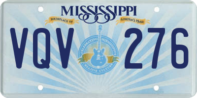 MS license plate VQV276