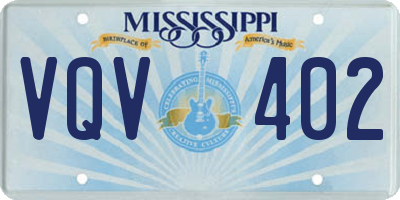 MS license plate VQV402