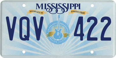 MS license plate VQV422
