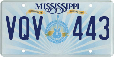 MS license plate VQV443