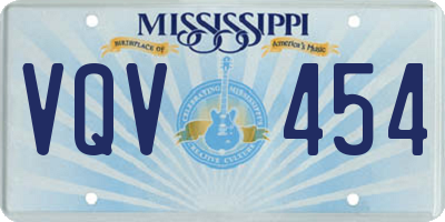 MS license plate VQV454