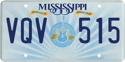 MS license plate VQV515