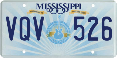 MS license plate VQV526