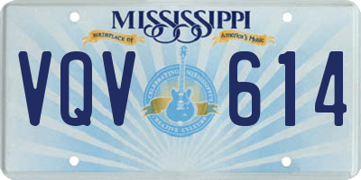 MS license plate VQV614