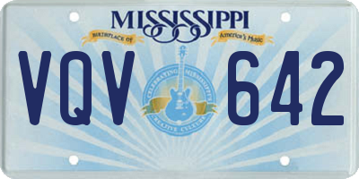 MS license plate VQV642