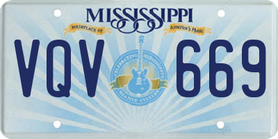 MS license plate VQV669