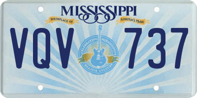 MS license plate VQV737