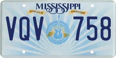 MS license plate VQV758