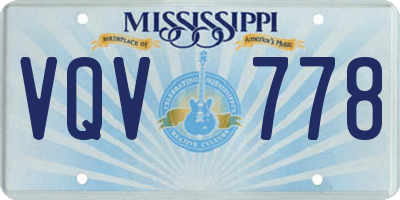 MS license plate VQV778