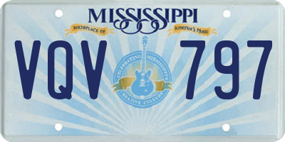 MS license plate VQV797