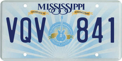 MS license plate VQV841