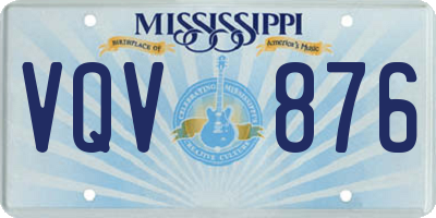 MS license plate VQV876