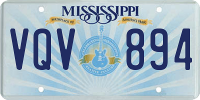 MS license plate VQV894