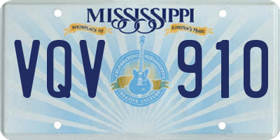 MS license plate VQV910