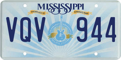 MS license plate VQV944