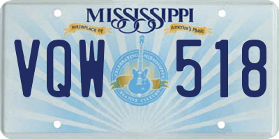 MS license plate VQW518