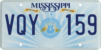 MS license plate VQY159