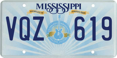 MS license plate VQZ619