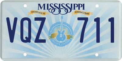 MS license plate VQZ711