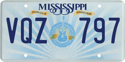 MS license plate VQZ797