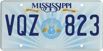 MS license plate VQZ823
