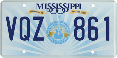 MS license plate VQZ861