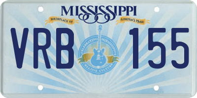 MS license plate VRB155