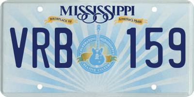 MS license plate VRB159
