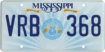 MS license plate VRB368