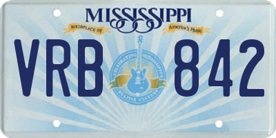 MS license plate VRB842