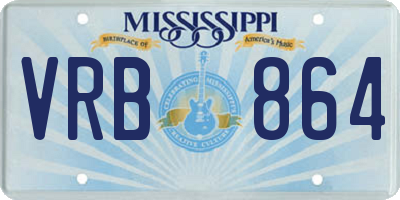MS license plate VRB864