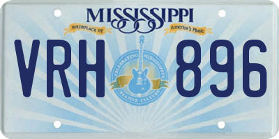 MS license plate VRH896
