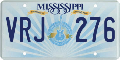MS license plate VRJ276