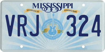 MS license plate VRJ324