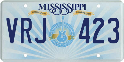 MS license plate VRJ423