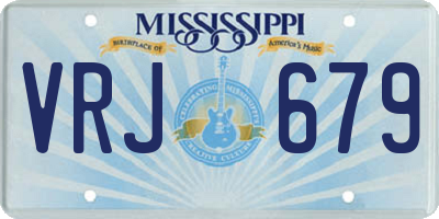 MS license plate VRJ679