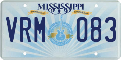 MS license plate VRM083